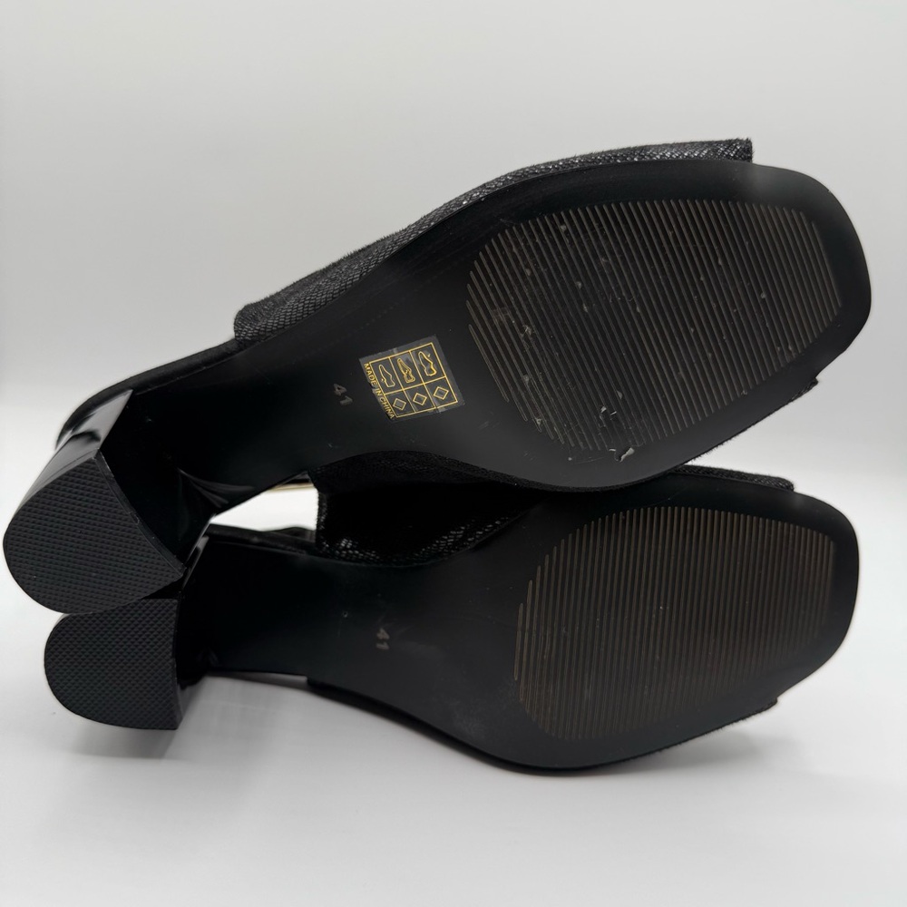 Azura by Spring Step Voljeti Black Heeled Sandals Size 41 / 9.5 - 10 - Picture 8 of 16